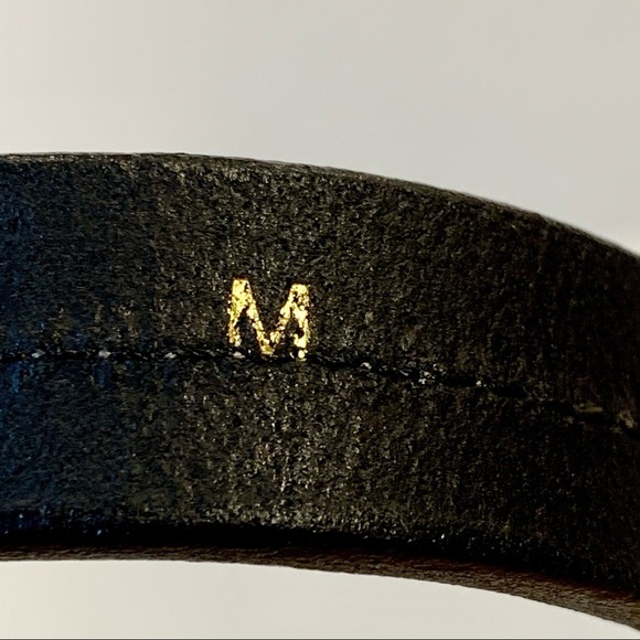 Araldi Genuine Black Leather Belt‎ M - Picture 6 of 8
